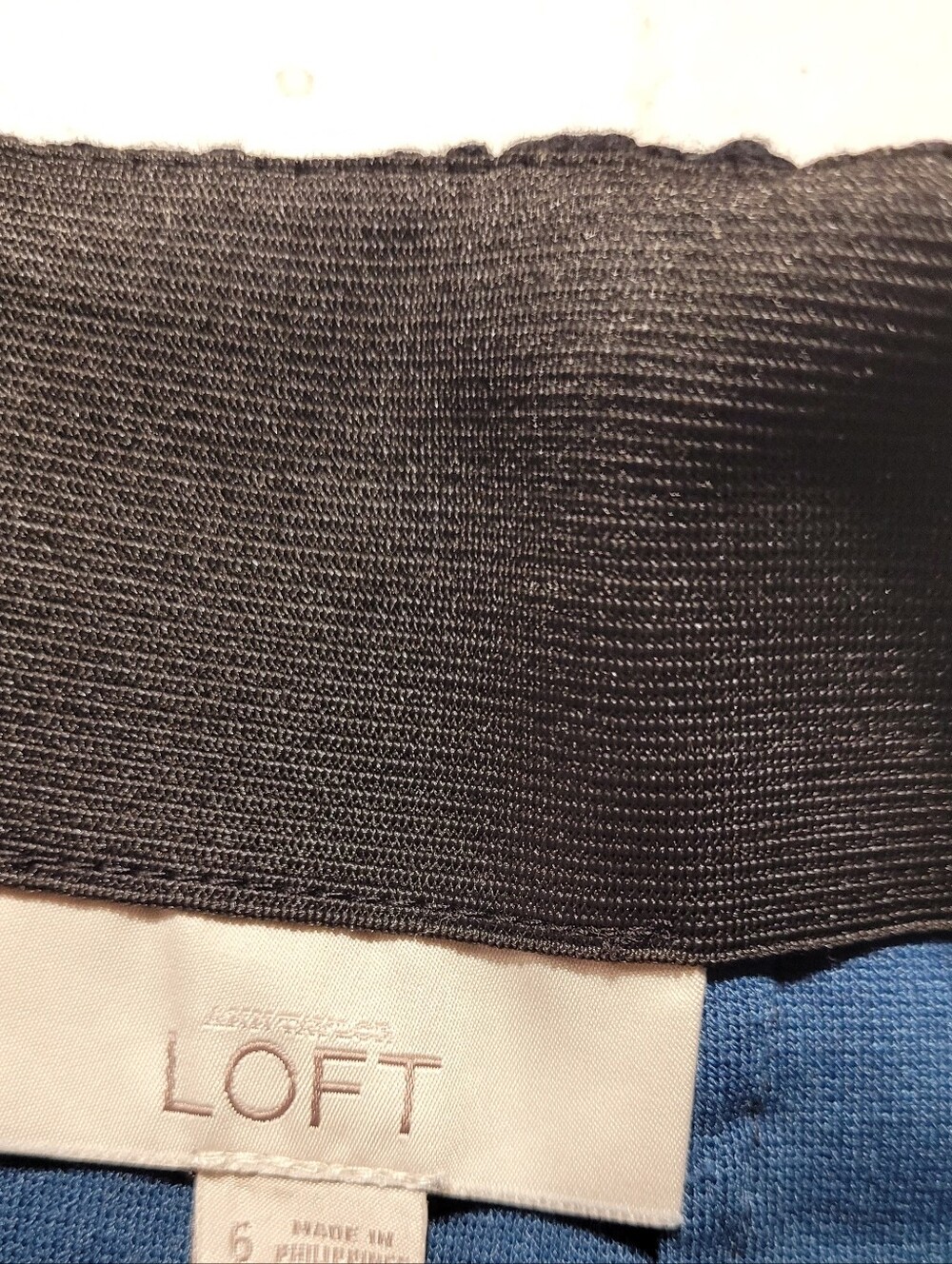LOFT Black Crochet Floral Lace Mini Skirt - Picture 2 of 3
